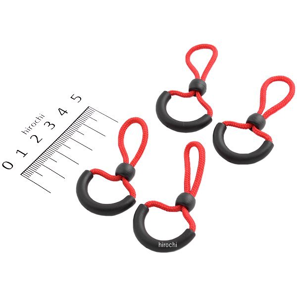 クイックオープンZIPタブ 赤 4本入