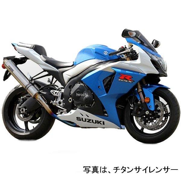 GS0803OD r's gear スリップオンマフラー GPスペック 09年-11年 GSX-R1000 楕円ドラッグブルー