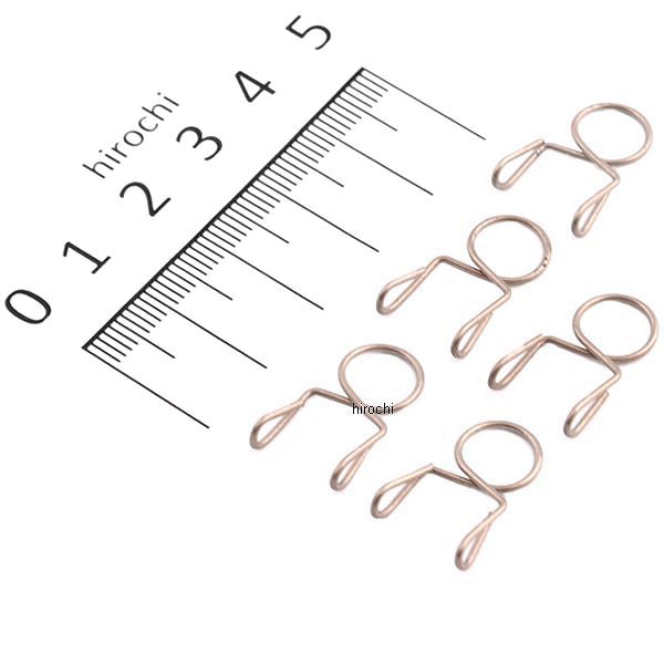 ホースクリップ Bタイプ 8ミリ 5個 ステンレス