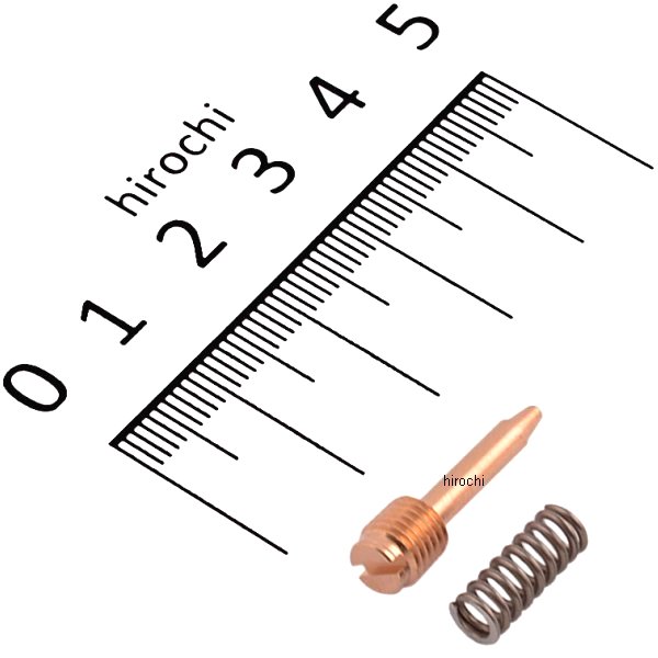 ケーヒン KEIHIN PEキャブ本体用補修パーツ エア調整ネジ＆スプリング エアスクリュー φ20φ24φ26φ28用