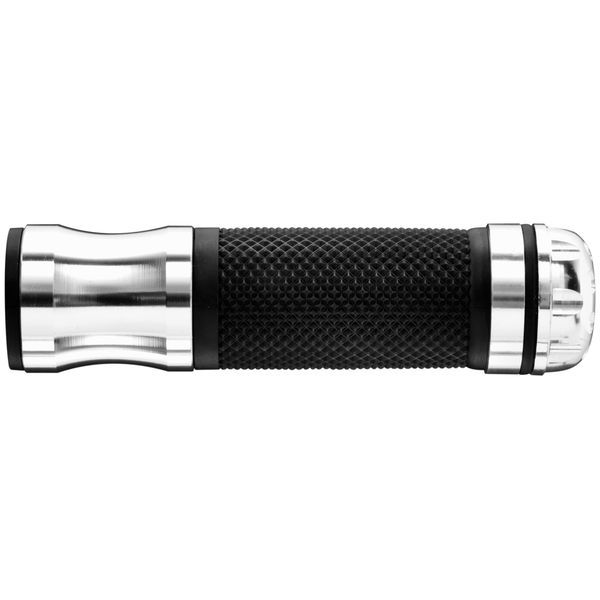 リボルバー バーエンド グリップ 7/8インチ 135mm シルバー