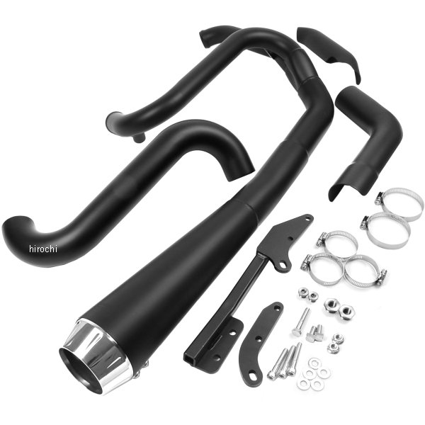 フルエキゾースト ロードレイジ 91年-05年 ダイナ 黒 ショート Upswept