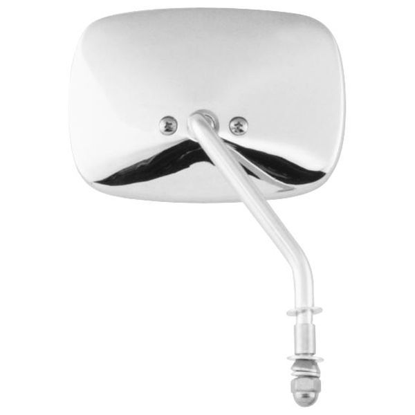 ショート ステム ミラー 4インチステム 左側 クローム