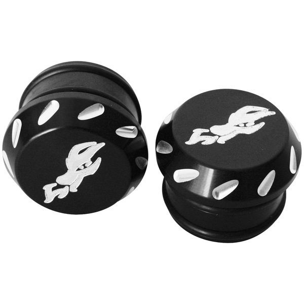 レーシング ビレット チューブ エンドキャップ 1.5 インチ 黒