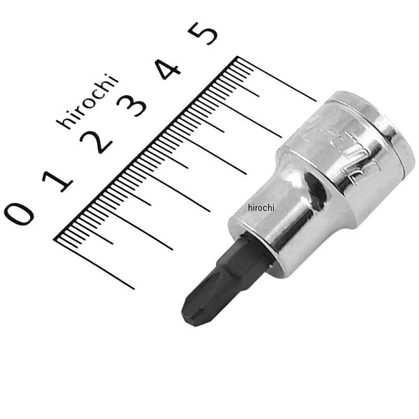 ブルーポイント 3/8インチ フィリップス スタンダード ソケット #3 長さ 1-27/32インチ