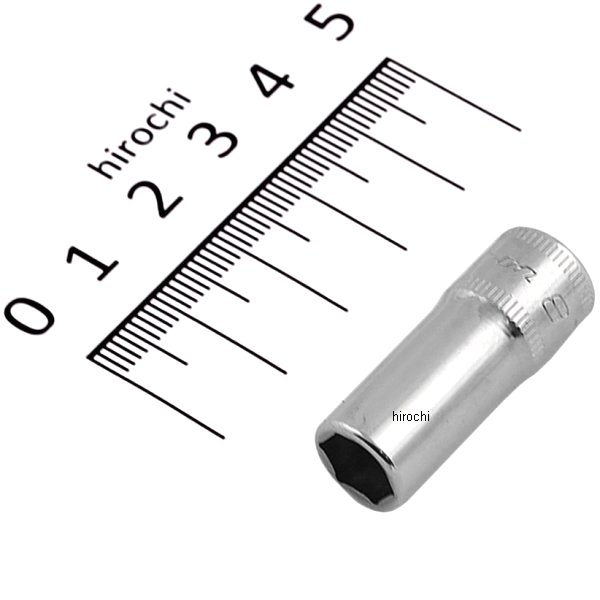 フランクドライブ 1/4インチ セミ ディープ ソケット 6角 8mm