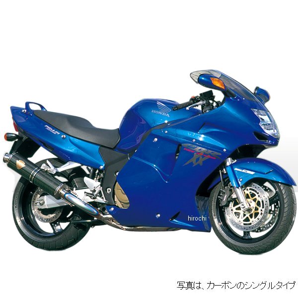 r's gear フルエキゾースト ワイバン用 リペアサイレンサー 99年以降 CBR1100XX 真円ドラッグブルー