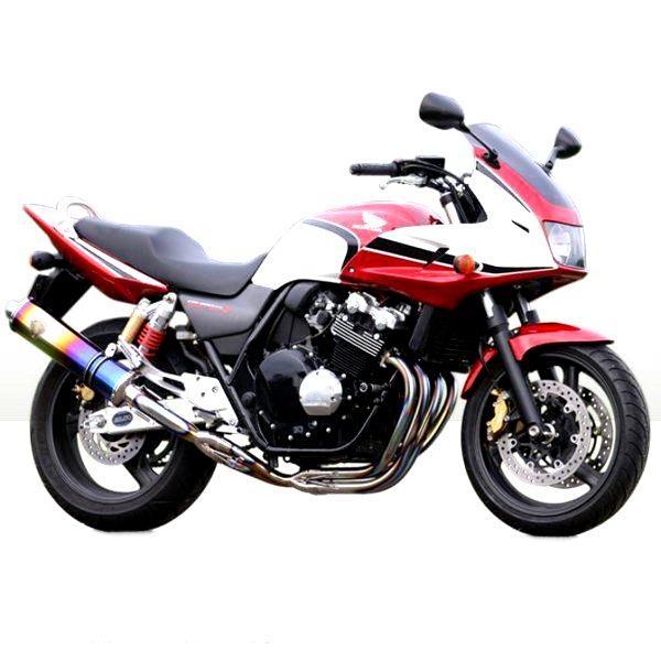 r's gear フルエキゾースト ワイバン用 リペアサイレンサー 99年-07年 CB400SF、CB400SB 楕円ドラッグブルー