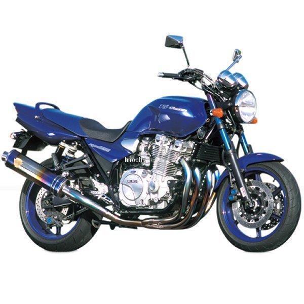 フルエキゾースト ワイバン用 リペアサイレンサー 94年-06年 XJR1300 楕円ドラッグブルー (デュアル用 左側)