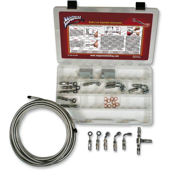 ブレーキライン 組み立てキット クローム