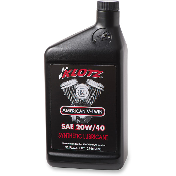 化学合成 V-TWIN ハーレーエンジン用オイル 20W40 1クウォート (946ml)