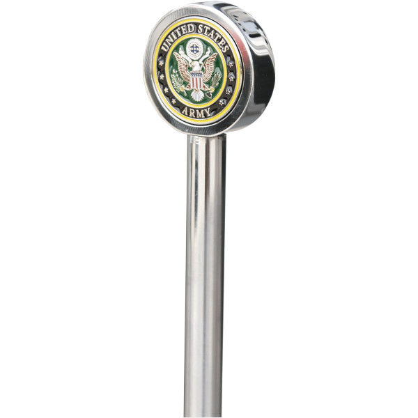 旗用ポール 9インチ(229mm) アーミークレスト アクセント付き