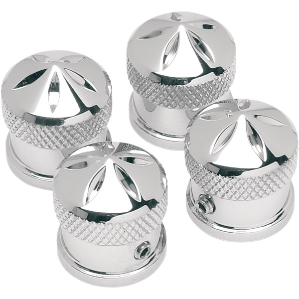 ヘッドボルトカバー ゴシック クローム (4個入り)