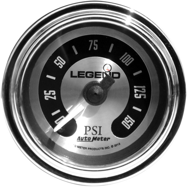 空気圧ゲージ 0-150psi フェアリング用 チタン/ライト