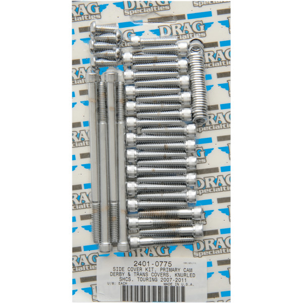 ボルトキット サイドカバーセット 07年-16年 FLH クローム/ローレット