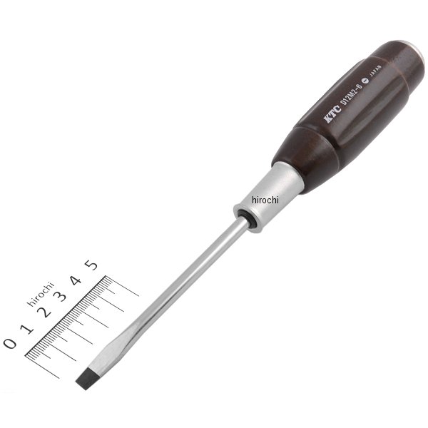 木柄ドライバ マイナス貫通タイプ 6mm幅