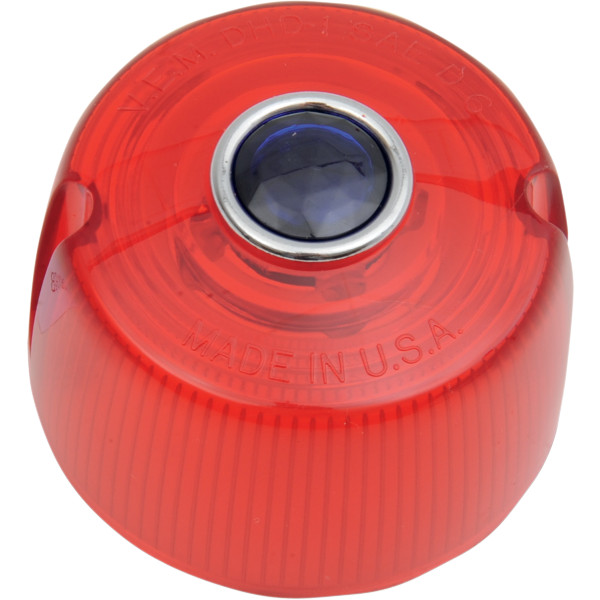 【セール特価】 ウインカーレンズ 青-DOT/赤 73年-84年 68483-73 (1個売り)