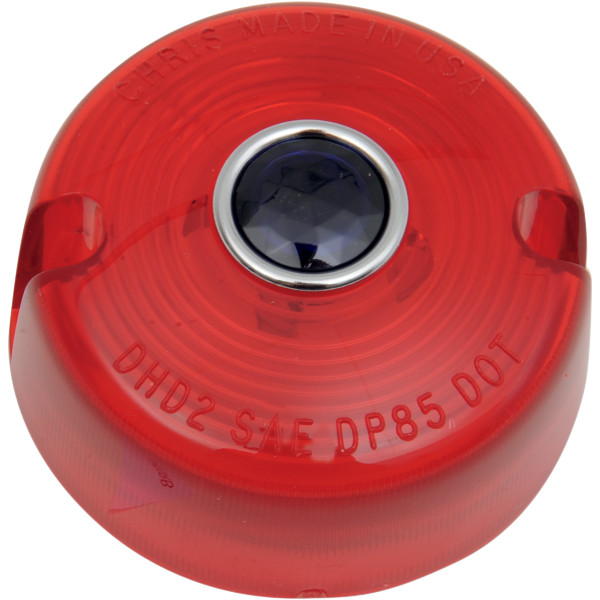 【セール特価】 ウインカーレンズ ドーム型 青-DOT/赤 86年-01年 68457-86 (1個売り)