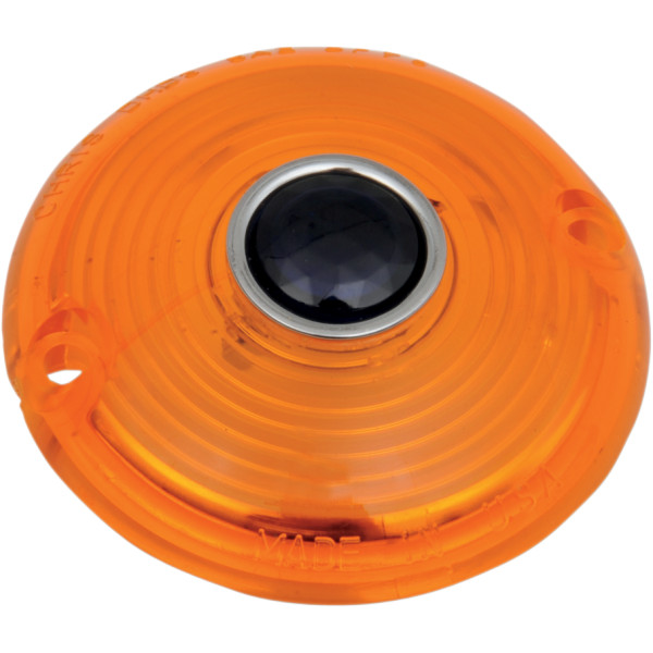 ウインカーレンズ 青-DOT/アンバー 63年-85年 68570-63A (1個売り)