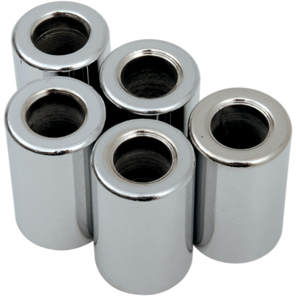 スペーサー クローム 3/8インチ(9.5mm) x 1インチ(25mm) 外径3/4インチ(19mm) (5個入り)