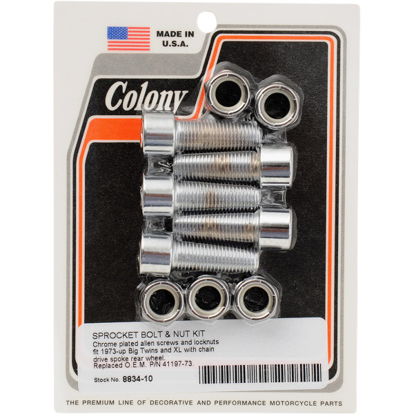 Machine ボルト/ナットキット スポークホイール/プーリー 73年-92年 41197-73