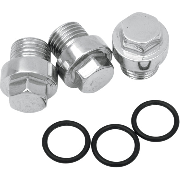 Machine オイル ポンプ 六角プラグ 81年-94年 Big Twin (3個入り)