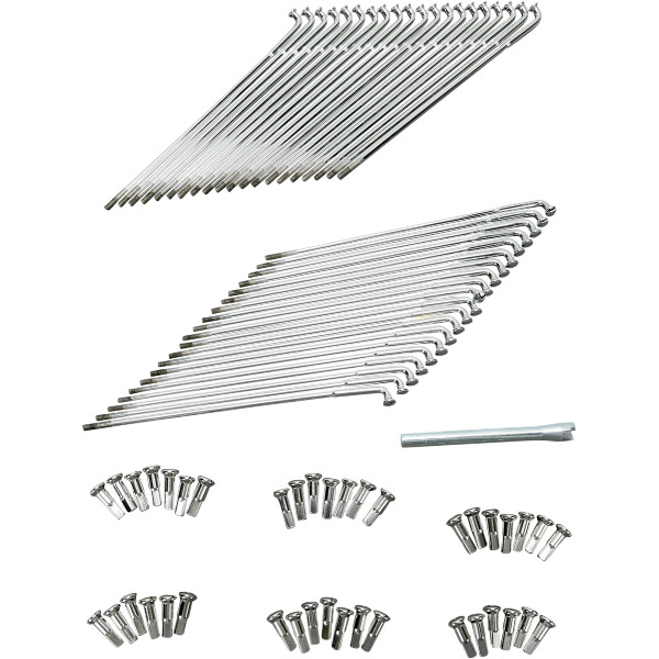 スポークセット ハブ 21インチ 40年-19年 XL/FX ドロップセンターリム クローム