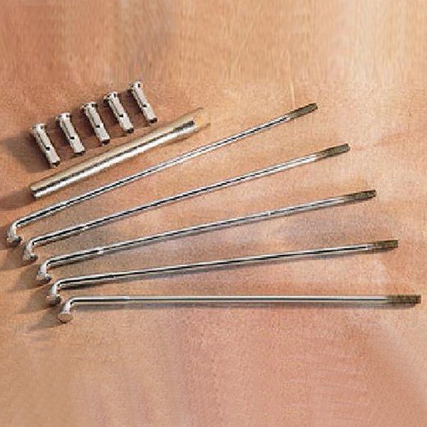 スポークセット スチールハブ 18インチ 長さ 8インチ クローム