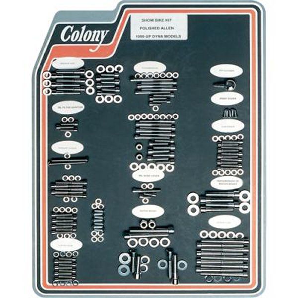 Machine ボルトキット エンジン全体 00年-06年ソフテイル クローム