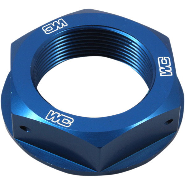 【セール特価】 ステアリング ステムナット 04年以降 KXF、KX、KLX アルミ 青