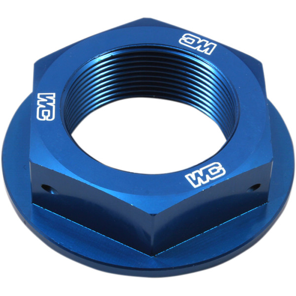 ステアリング ステムナット 94年以降 YZF、YZ、WRF、WR アルミ 青