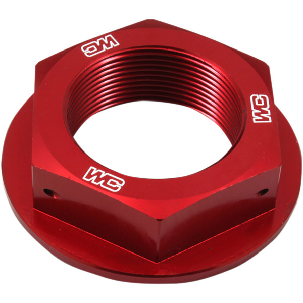 【セール特価】 ステアリング ステムナット 94年以降 YZF、YZ、WRF、WR アルミ 赤