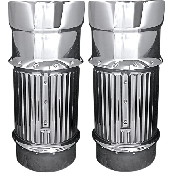 フォークベローズ 14年以降 FLT ディンプル クローム