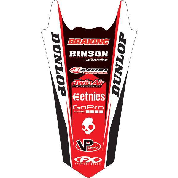 デカール リアフェンダー 03年-08年 CR85R、CR80R