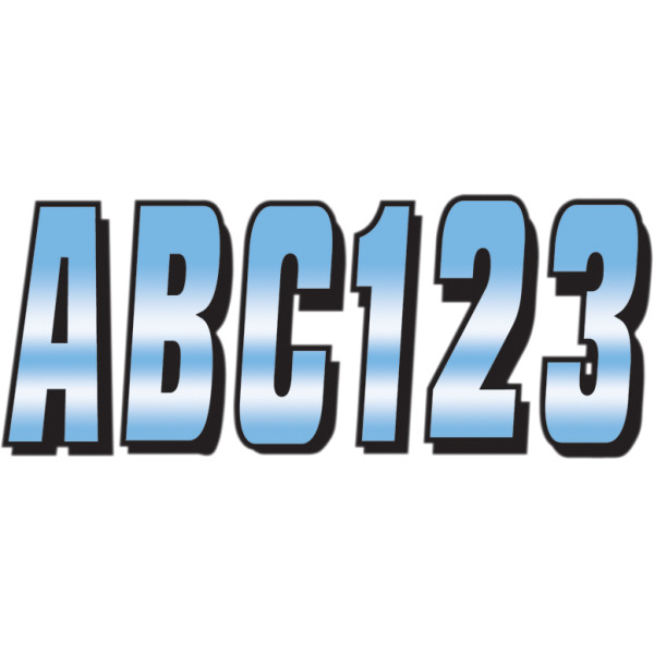 ステッカー 76mm クローム/黒 (146枚入り)