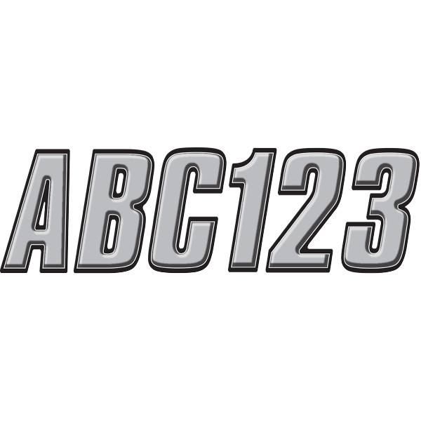 ステッカー 76mm 800 シルバー/黒 (146枚入り)