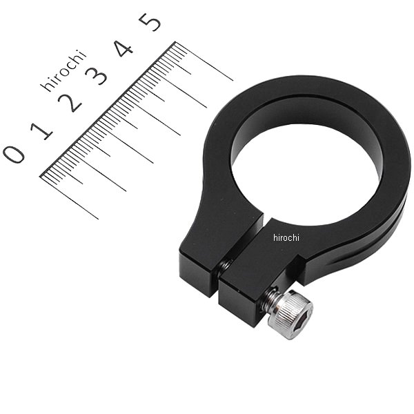 マシンドヘッドライトステークランプ サークルφ35mm 黒 1個入り