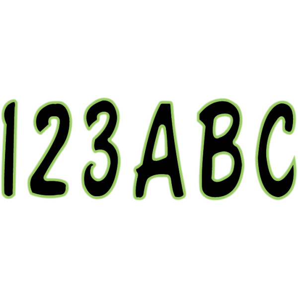 ステッカー 76mm kiwi/黒 (146枚入り)