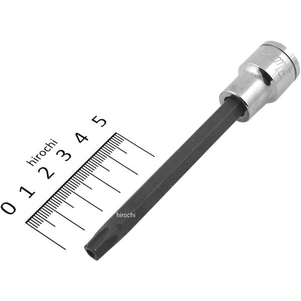 ブルーポイント 1/4インチ トルクス タンパー ドライバー ソケット ロング T45 長さ 4-3/8インチ