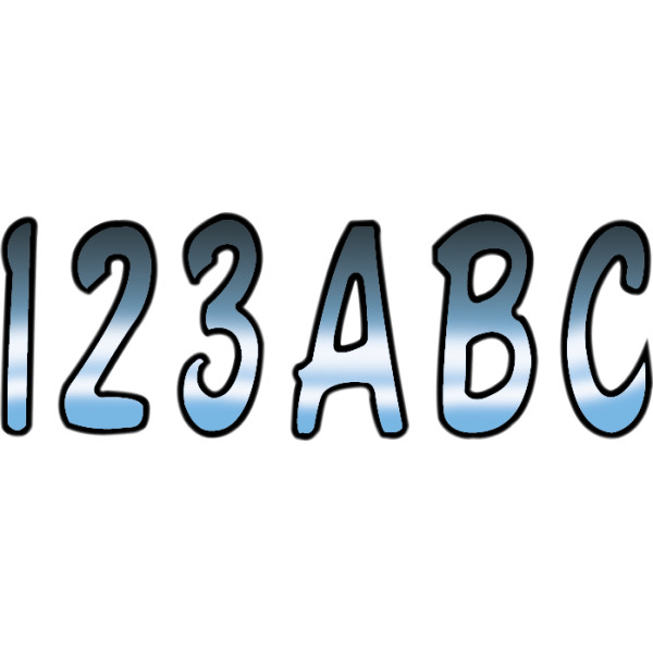 ステッカー 76mm クローム/黒 (146枚入り)