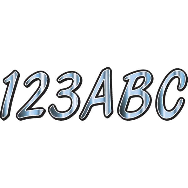 ステッカー 76mm クローム/黒 (146枚入り)