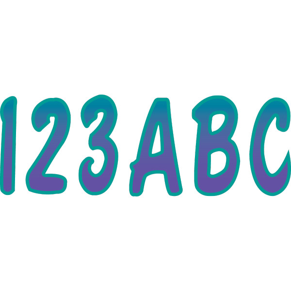 ステッカー 76mm 紫/teal (146枚入り)
