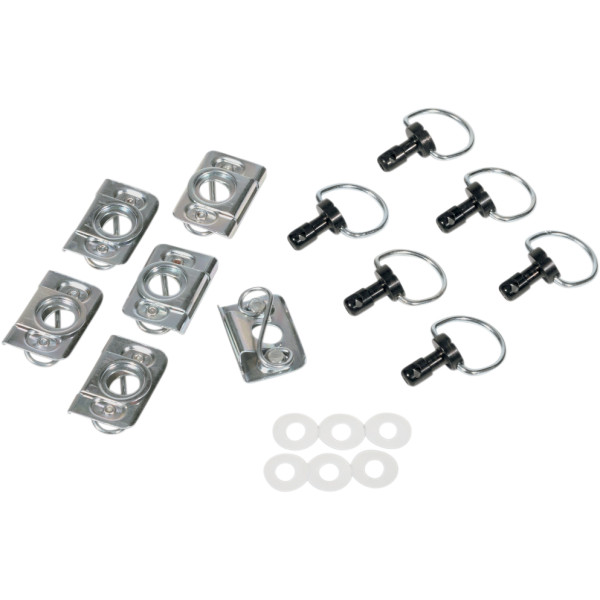 カウル ファスナーキット Dリング スプリング 黒