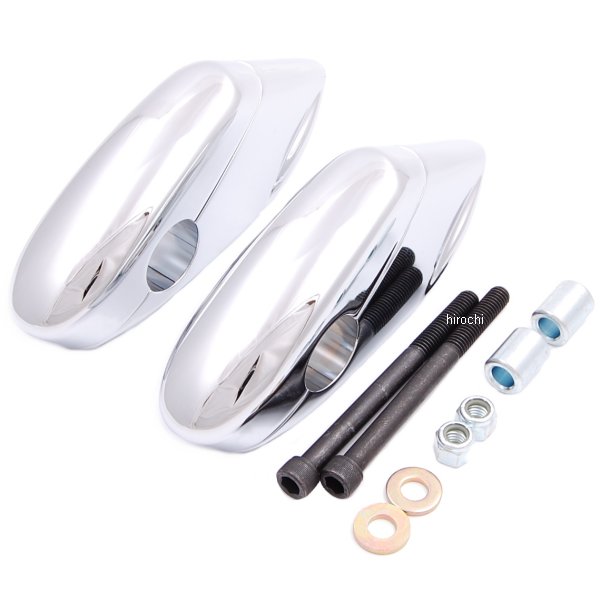 ハンドルバー ライザー プルバック クローム