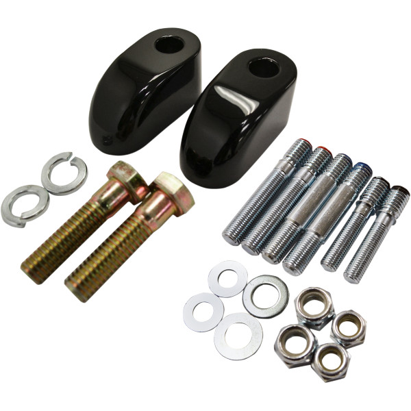 ハンドルバー ライザー エクステンション 黒