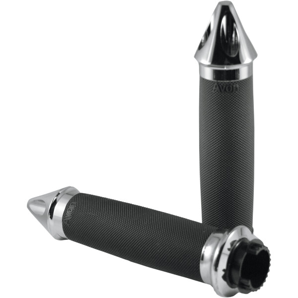 リップ スパイクエンド 1インチハンドル用 クローム