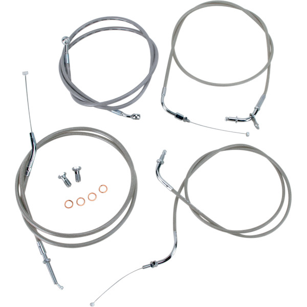 ケーブルライン セット 18インチ(457mm) 98年以降 ドラッグスター XVS650A ステンレス