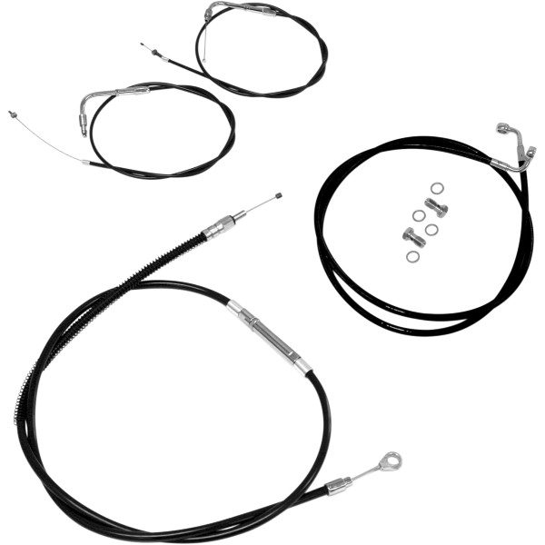 ケーブルライン セット +2インチ(51mm) 14年以降 ボルト XV950 黒 ステンレス