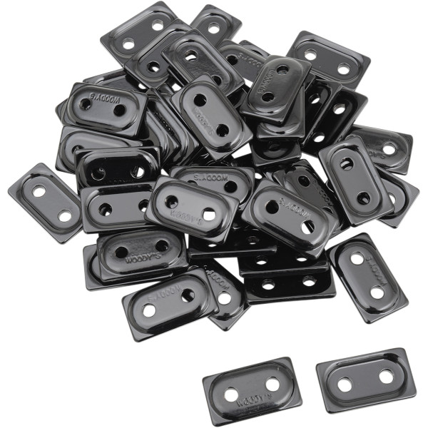 サポートプレート 5/16インチスタッド 黒 (48個入り)