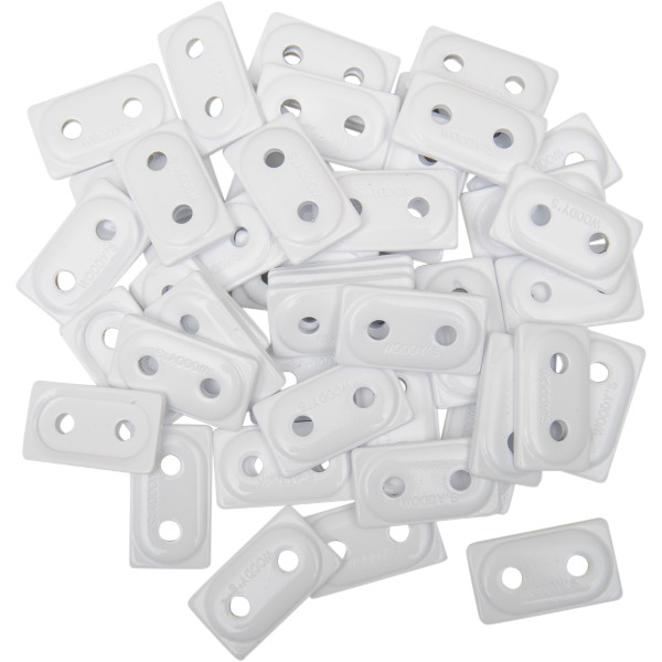 サポートプレート 5/16インチスタッド 白 (48個入り)